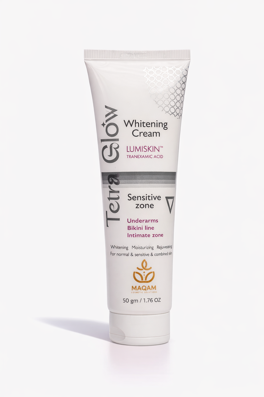 Tetra Glow Sensitive Zone Whitening Cream (50 gm) - Maqam