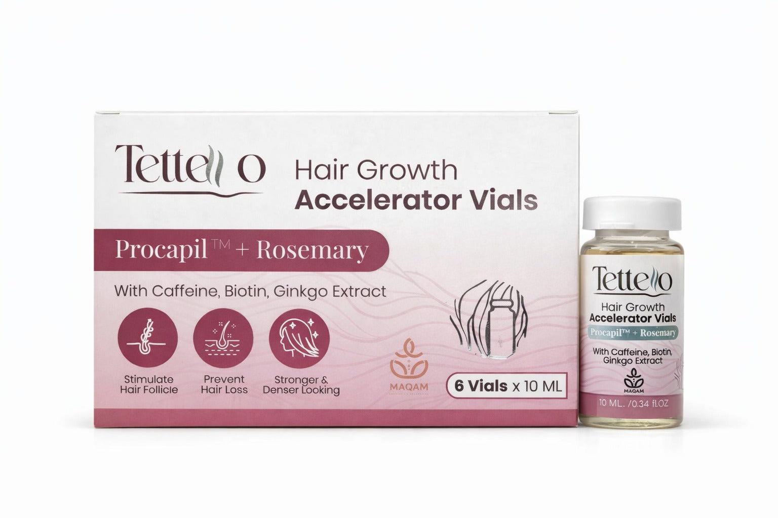 Tettello Hair Growth Accelerator Vials (6*10 ml)