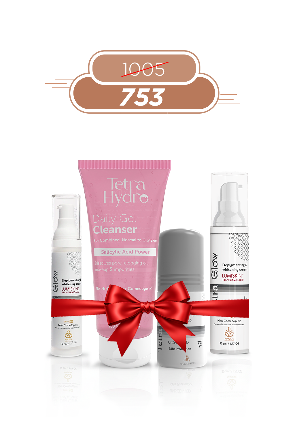 Skin Care Whitening Routine Bundle.