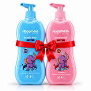 Happiness Bubble Bath 400ml + Happiness Unscented Shower Gel