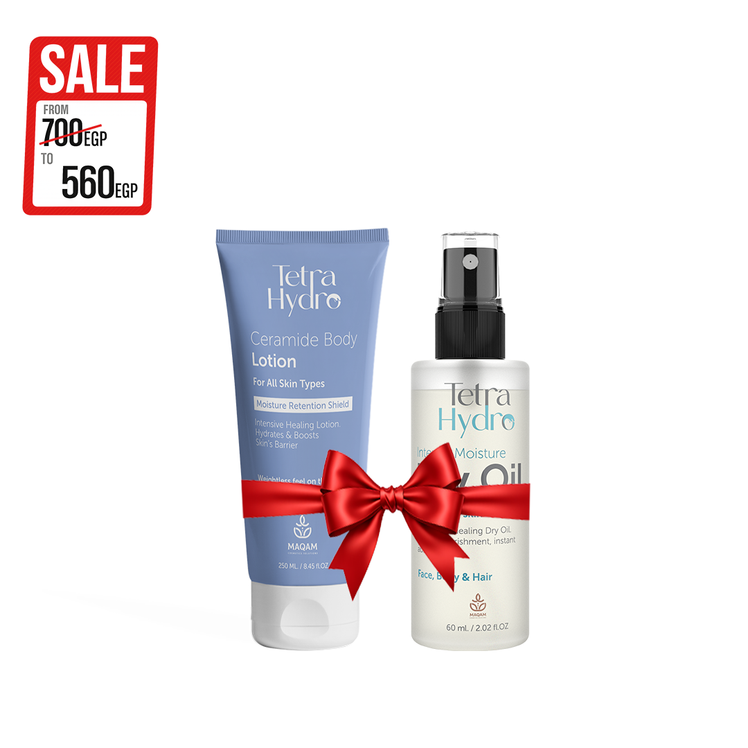 Tetra Hydro Ceramide Body Lotion + Tetra Hydro Dry Oil.